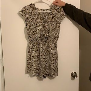 Cheetah print romper